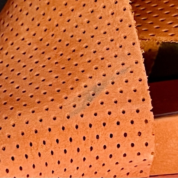 Eileen Fisher Women's Orange Nubuck Sport Platform Sandals - Picture 4 of 8